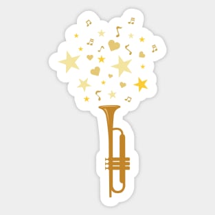 Trumpet Celebration Sticker